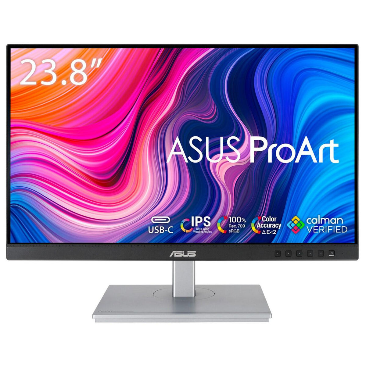 Asus Pa247Cv Computer Monitor 60.5 Cm (23.8") 1920 X 1080 Pixels Full Hd Led Black, Silver