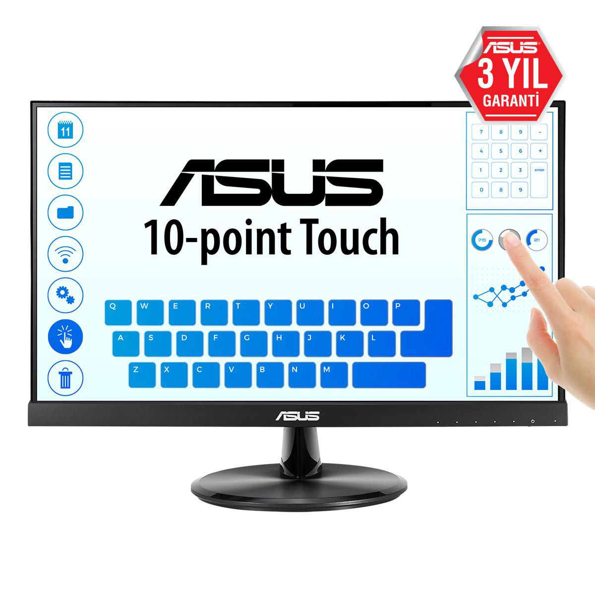 Asus VT229H 54.6 cm (21.5") 1920 x 1080 pixels Full HD Black ASUS VT229H, 54.6 cm (21.5"), 1920 x 1080 pixels, Full HD, 5 ms, Black