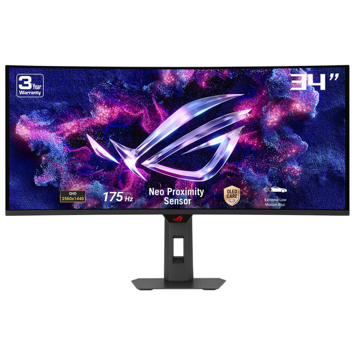 Asus Rog Strix Oled Xg34Wcdg Computer Monitor 86.4 Cm (34") 3440 X 1440 Pixels Ultrawide Quad Hd Qd-Oled Black