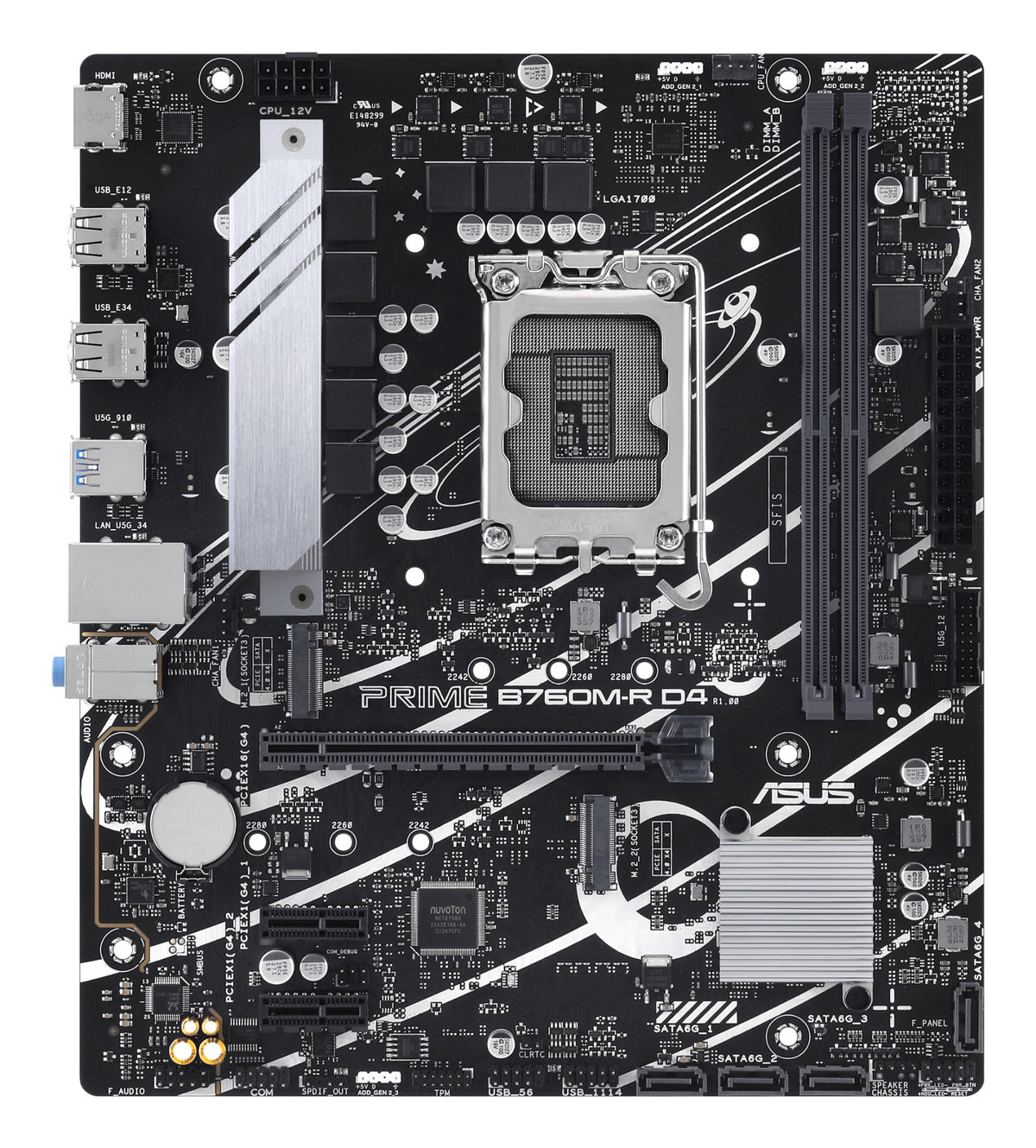 ASUS PRIME B760M-R D4 Intel B760 LGA 1700 micro ATX