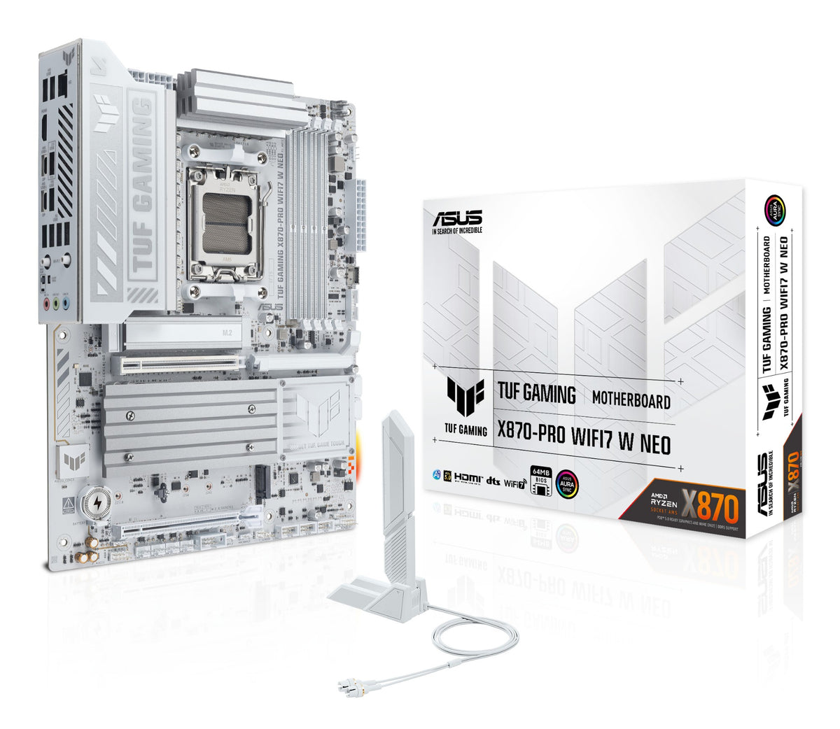 ASUS TUF GAMING X870-PRO WIFI7 W NEO AMD X870 Socket AM5 ATX