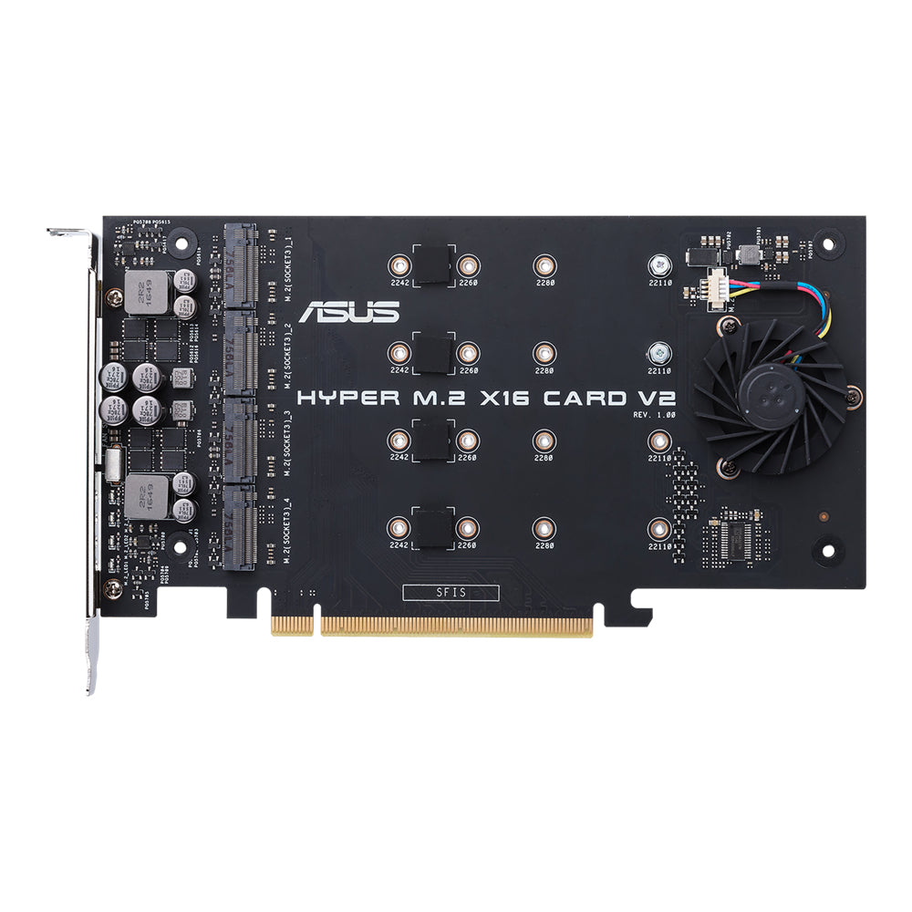 ASUS HYPER M.2 X16 CARD V2 interface cards/adapter Internal