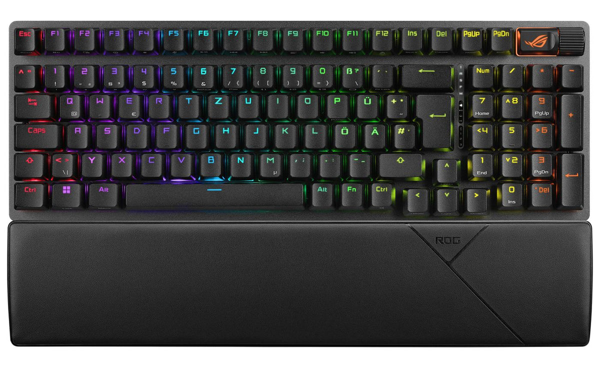 Asus Rog Strix Scope Ii 96 Wireless Keyboard Usb + Rf Wireless + Bluetooth Qwertz German Black