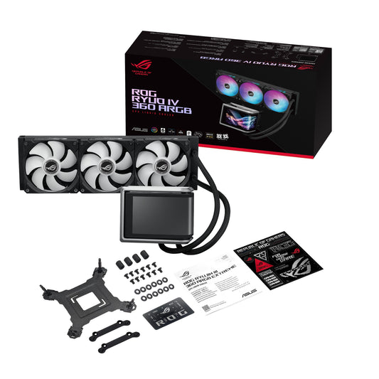 ASUS ROG RYUO IV 360 ARGB Processor All-in-one liquid cooler 12 cm Black