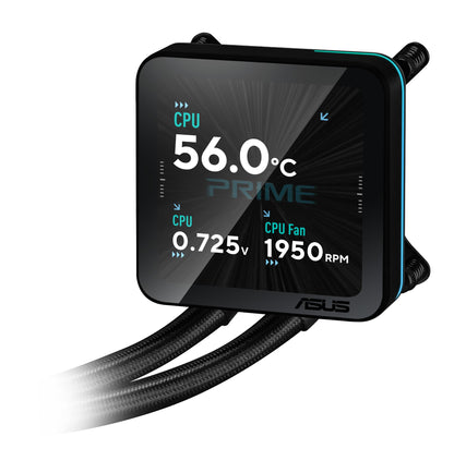 ASUS PRIME LC II 360 ARGB LCD Processor All-in-one liquid cooler 12 cm Black 1 pc(s)