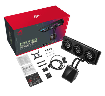 ASUS ROG Strix SLC IV 360 ARGB LCD Processor All-in-one liquid cooler 12 cm Black 1 pc(s)