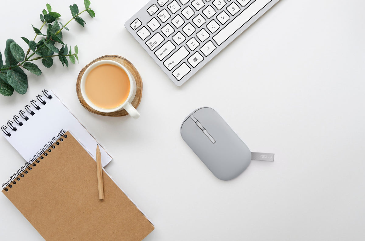 ASUS Marshmallow MD100 mouse Office Ambidextrous RF Wireless + Bluetooth Optical 1600 DPI