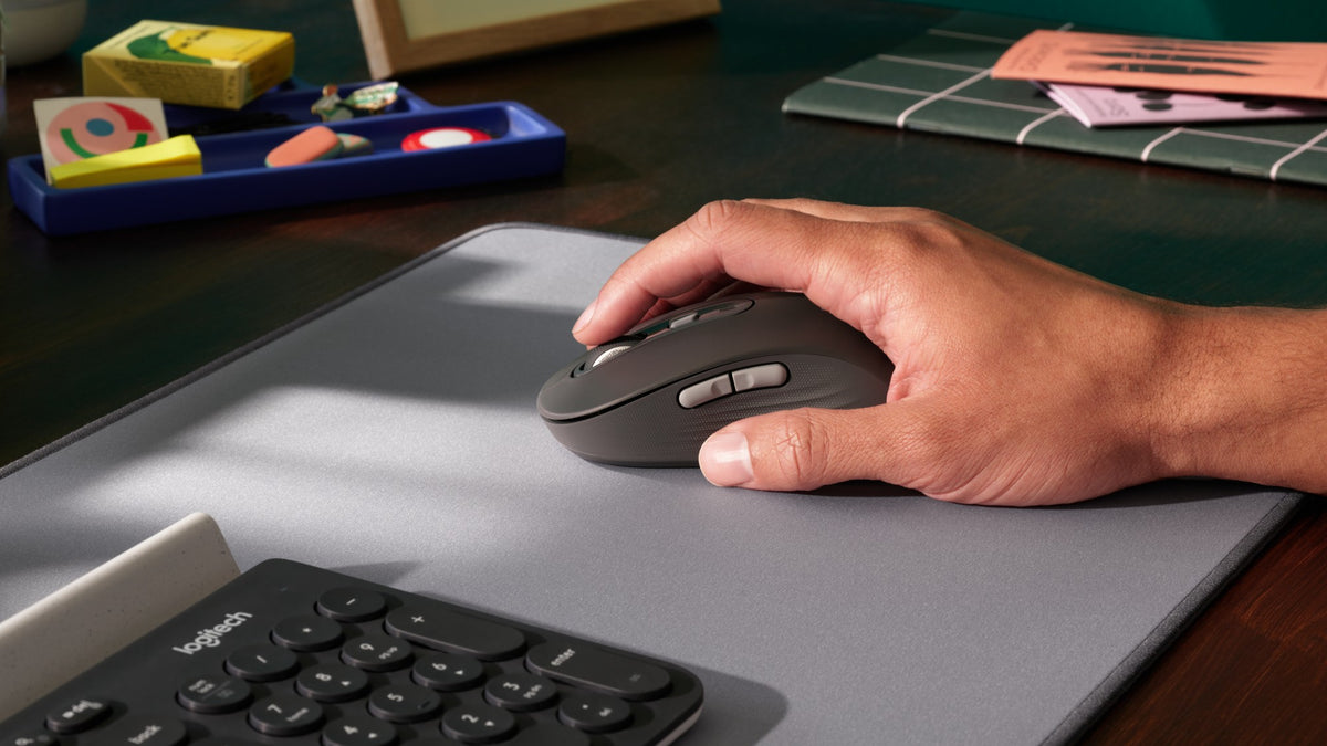 Logitech Signature Plus M750L mouse Universal Right-hand RF Wireless + Bluetooth Optical 4000 DPI