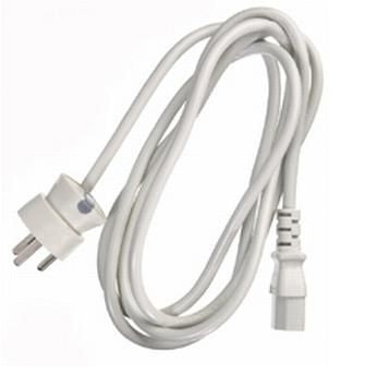 Mercodan SmarTplug computer power cable grey 3.0m, Straight appliance plug earthed to C13, H05VV-F 3G 1,00mm², 10A-250V., Demko approved