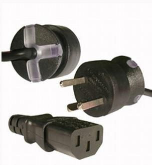 Mercodan SmarTplug computer power cable black 10.0m, Straight appliance plug earthed to C13, H05VV-F 3G 1,00mm², 10A-250V., Demko approved