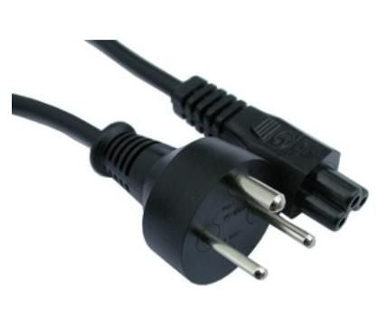 Mercodan SmarTplug computer power cable black 1.8m, Mickey Mouse C5: Computer pin earthed, H05VV-F 3G 0,75 mm²