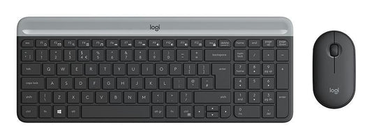 Logitech Slim Wireless and Mouse Combo MK470 keyboard USB AZERTY French Graphite Logitech Slim Wireless Keyboard and Mouse Combo MK470,