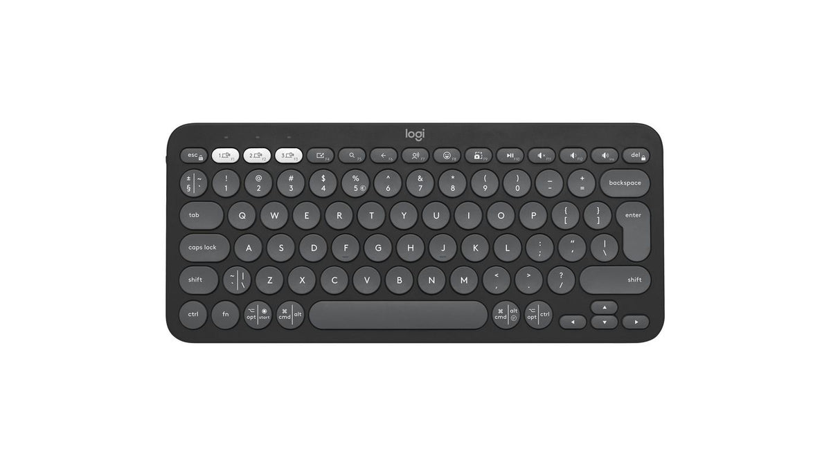 Logitech Pebble Keys 2 K380S Keyboard Rf Wireless + Bluetooth Qwerty Us International Graphite