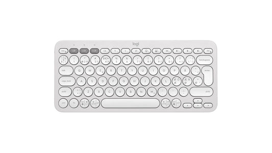 Logitech Pebble Keys 2 K380S Keyboard Rf Wireless + Bluetooth Qwerty Danish, Finnish, Norwegian, Swedish White