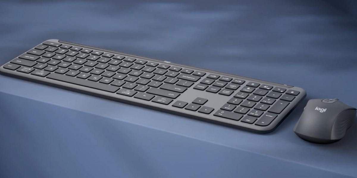 Logitech Mk950 Signature For Business Keyboard Mouse Included Office Rf Wireless + Bluetooth Qwertz Swiss Graphite