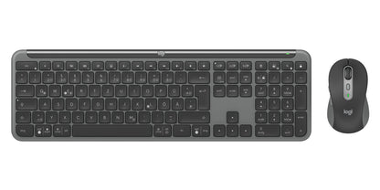 Logitech Signature Slim MK950 for Business keyboard Mouse included Office RF Wireless + Bluetooth QWERTZ German Graphite
