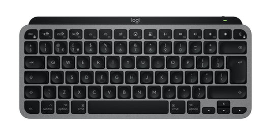 Logitech Mx Keys Mini For Mac Keyboard Home/Office Bluetooth Qwerty Uk English Black, Grey