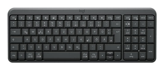 Logitech K250 Compact Bluetooth Keyboard Universal Rf Wireless + Bluetooth Qwertz German Graphite