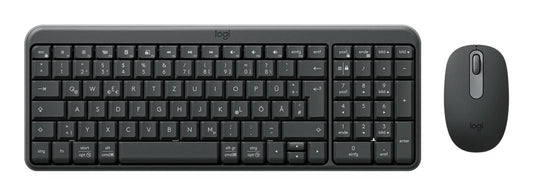 Logitech Mk250 Compact Bluetooth Wireless Combo Keyboard Mouse Included Universal Rf Wireless + Bluetooth Qwertz German Graphite