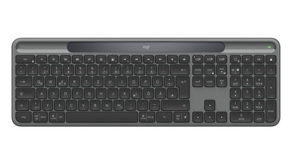 Logitech Signature Slim Solar + K980 keyboard Universal RF Wireless + Bluetooth QWERTZ German Graphite