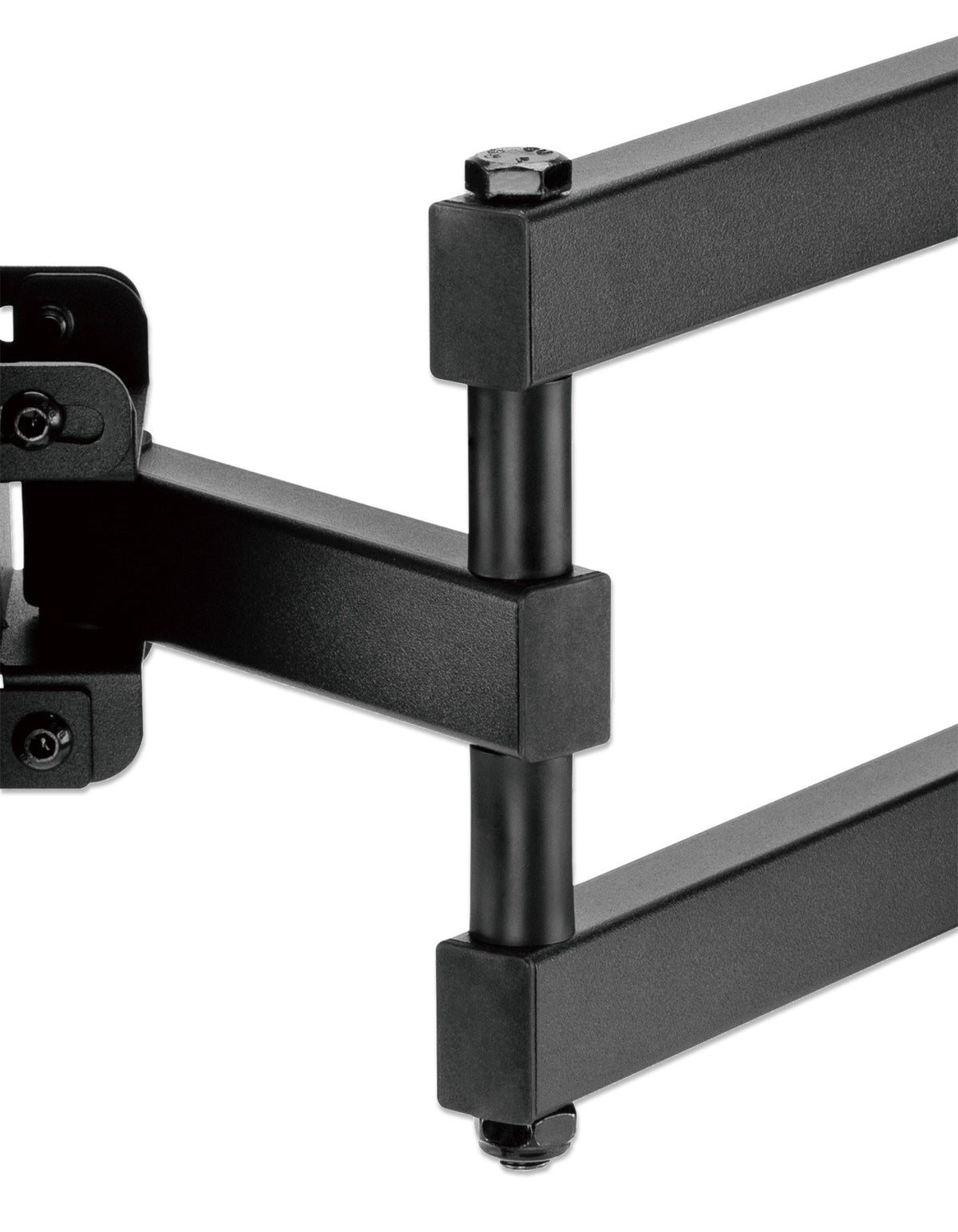 Manhattan Wall Mount for TV & Monitors (Full Motion), For screens 32" to 55", VESA compatibility: all between 100x100mm to 400x400mm - check the dimensions of the four mounting holes on back of screen to ensure it fits, Max 35kg, Black, Bracket