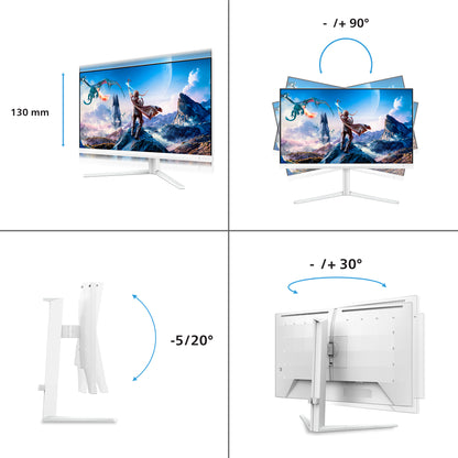 Philips Evnia 5000 computer monitor 68.6 cm (27") 3840 x 2160 pixels 4K Ultra HD LCD White