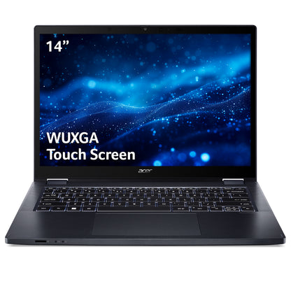 Acer TravelMate TMP414RN-53 I31315U 8/256 W11P EDU Intel® Core™ i3 i3-1315U Hybrid (2-in-1) 35.6 cm (14") Touchscreen WUXGA 8 GB DDR4-SDRAM 256 GB SSD Wi-Fi 6 (802.11ax) Windows 11 Pro Education Black