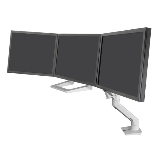 Ergotron HX TRIPLE MONITOR BOW KIT 98-009-216, White, 4.6 kg, Wall, 75 x 75,100 x 100 mm, 61 cm (24"), -75 - 75°