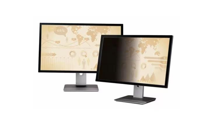 3M Privacy Filter 21.5" 16:9 AntiGlare, Frameless, Black Screen Attachment: Attachment Strips and Slide Mount Tabs