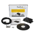 StarTech.com 2 Port Industrial Wall Mountable USB to Serial Adapter Hub with DIN Rail Clips - TAA