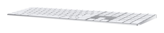 Apple Magic w/ Numeric Keypad keyboard Universal Bluetooth QWERTY UK English Silver, White
