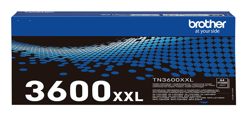 Brother TN-3600XXL Toner-kit extra High-Capacity, 11K pages ISO/IEC 19752 for Brother HL-L 5200/6410/MFC-L 6710