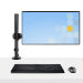 StarTech.com Laptop Desk Mount - Monitor and Laptop Mount - Displays up to 34" (17.6lb/8kg) & Laptops (4.5kg/9.9lb) - Articulating VESA Laptop Tray Arm - Clamp / Grommet Mount