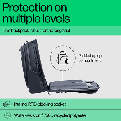 HP Travel Plus 30L 17-inch Laptop Backpack