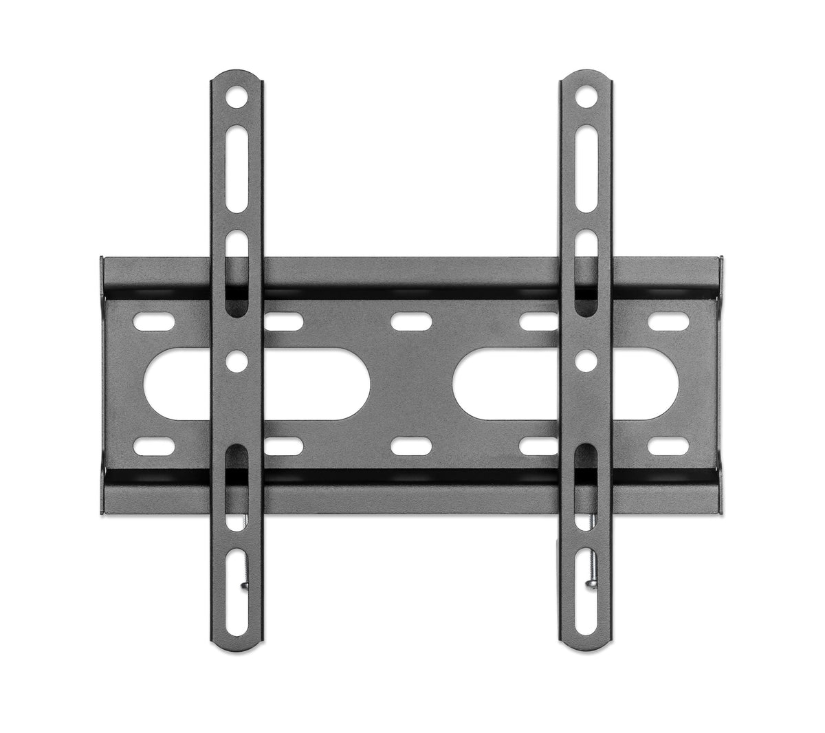 Manhattan Wall Mount for TV & Monitors (Fixed Ultra Slim), For screens 23" to 42", VESA compatibility: all between 75x75mm to 200x200mm - check the dimensions of the four mounting holes on back of screen to ensure it fits, Max 45kg, Black, Bracket