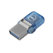 DELL AB135418 USB flash drive 64 GB USB Type-A / USB Type-C 3.2 Gen 1 (3.1 Gen 1) Blue, Silver