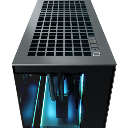 ARCTIC Xtender VG (Mirror Black) Premium E-ATX PC Case with Vertical GPU Mounting
