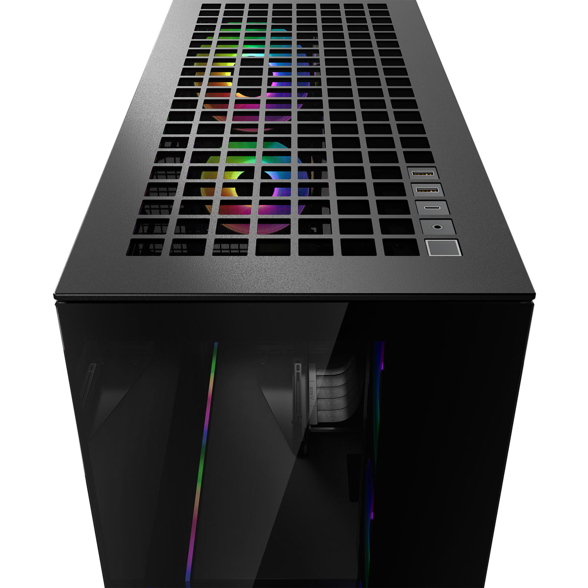 ARCTIC Xtender VG (Mirror Black) Premium E-ATX PC Case with Vertical GPU Mounting