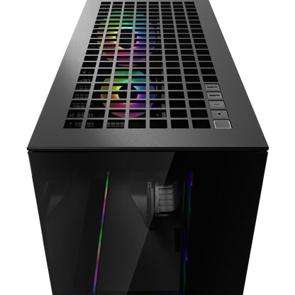 ARCTIC Xtender VG (Mirror Black) Premium E-ATX PC Case with Vertical GPU Mounting