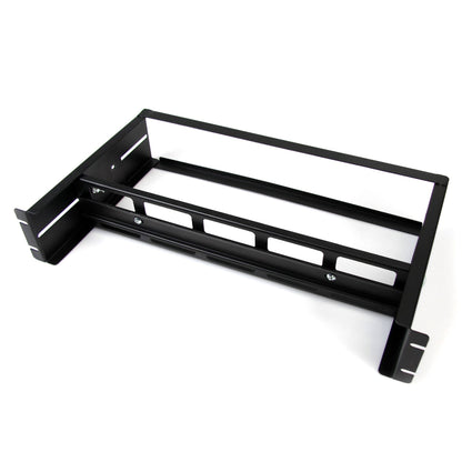 StarTech.com 2U DIN Rail Kit for Standard 19" Rack - Adjustable Depth Rackmount DIN Rail with Top Hat, Mini, G Rails, 27lbs/12.5kg Weight Capacity