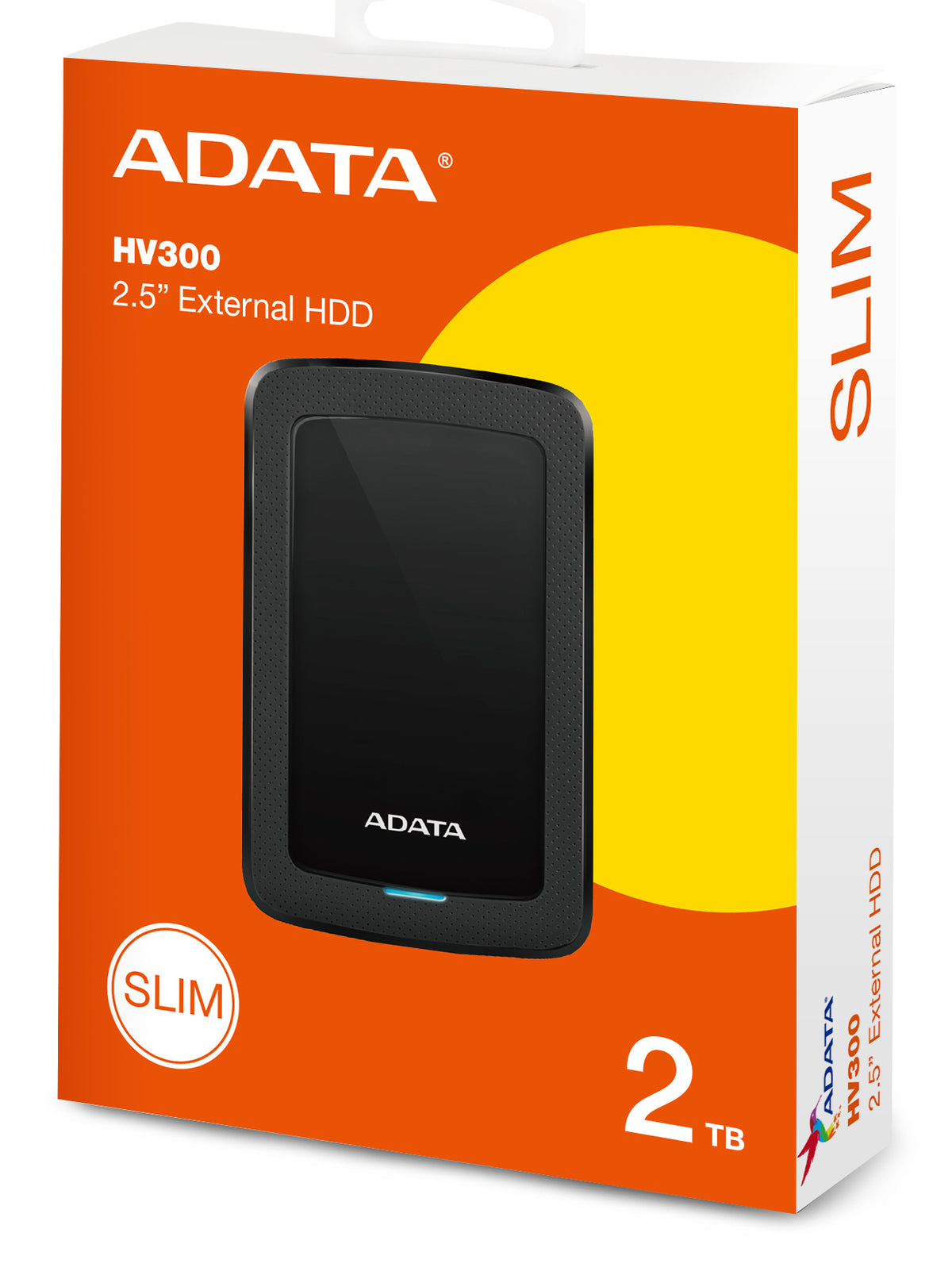 ADATA HV300 external hard drive 2 TB 2.5" 3.2 Gen 1 (3.1 Gen 1) Black