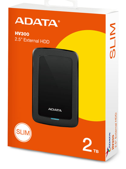 ADATA HV300 external hard drive 2 TB 2.5" 3.2 Gen 1 (3.1 Gen 1) Black