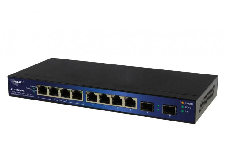 ALLNET Network Switch Managed L2+ Gigabit Ethernet (10/100/1000) Power Over Ethernet (Poe) Black