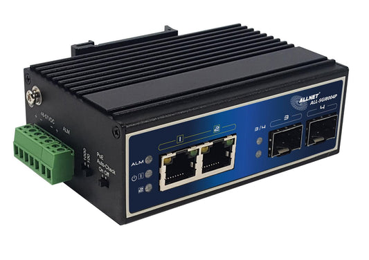 ALLNET Network Switch Unmanaged Gigabit Ethernet (10/100/1000) Power Over Ethernet (Poe) Black