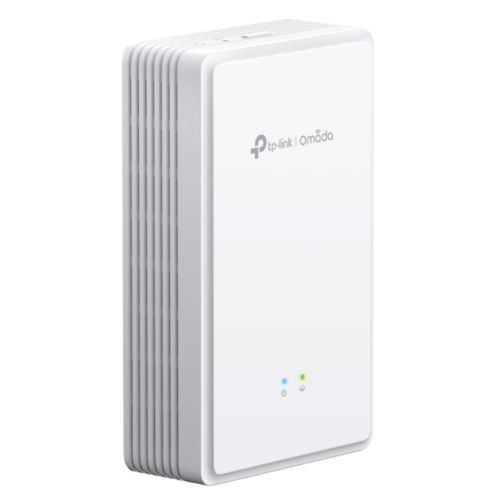 TP-LINK (EAP615GP-WALL) Omada AX1800 Wi-Fi 6 Wall Plate GPON Access Point, GPON Port, MU-MIMO, VoIP Calls