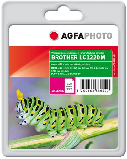 AgfaPhoto Ink Magenta rpl LC1220M, 7ml APB1220MD, Pigment-based ink, Magenta, Brother, LC-1220, 1 pc(s), 7 ml
