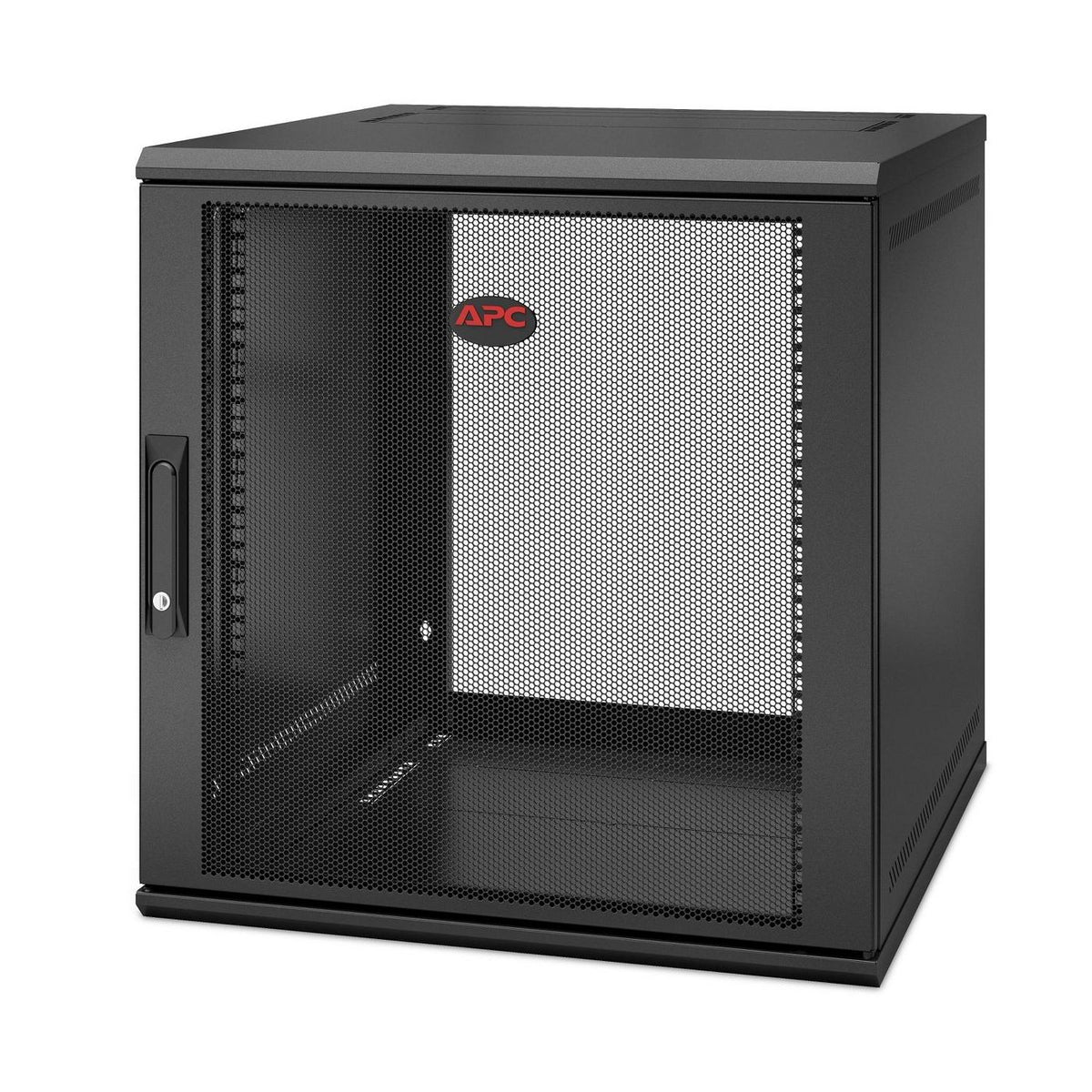 APC NetShelter WX 12U Single Hinged Wall-mount Enclosure 600mm Deep Wall mounted rack Black APC NetShelter WX 12U Single Hinged