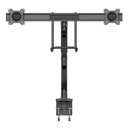StarTech.com Desk Mount Dual Monitor Arm - Ergonomic Dual Monitor VESA Mount 32" (17.6lb/8kg) Displays - Crossbar Handle for Synchronized Full Motion - Height Adjustable - C-Clamp/Grommet