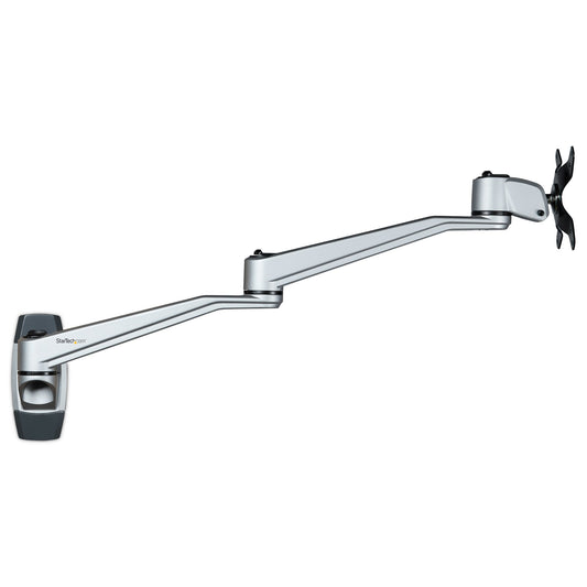 StarTech.com Wall Mount Monitor Arm - Articulating Ergonomic VESA Wall Mount Monitor Arm - 20" (52cm) Long - Single Display up to 34" (30.9lb/14kg) - Swivel/Tilt/Rotate - Adjustable Screen Mount - TAA