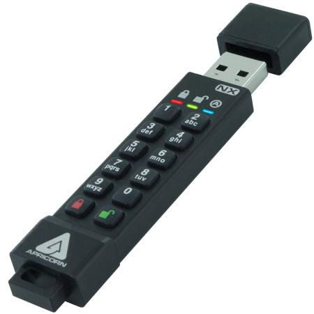 Apricorn 128GB AES XTS Secure 256-bit **New Retail** Hardware Encrypted Secure USB 3.0 Memory Key